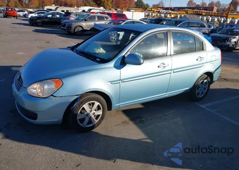 2009 Hyundai Accent Gls z USA, uszkodzony, nr VIN KMHCN46C59U366934